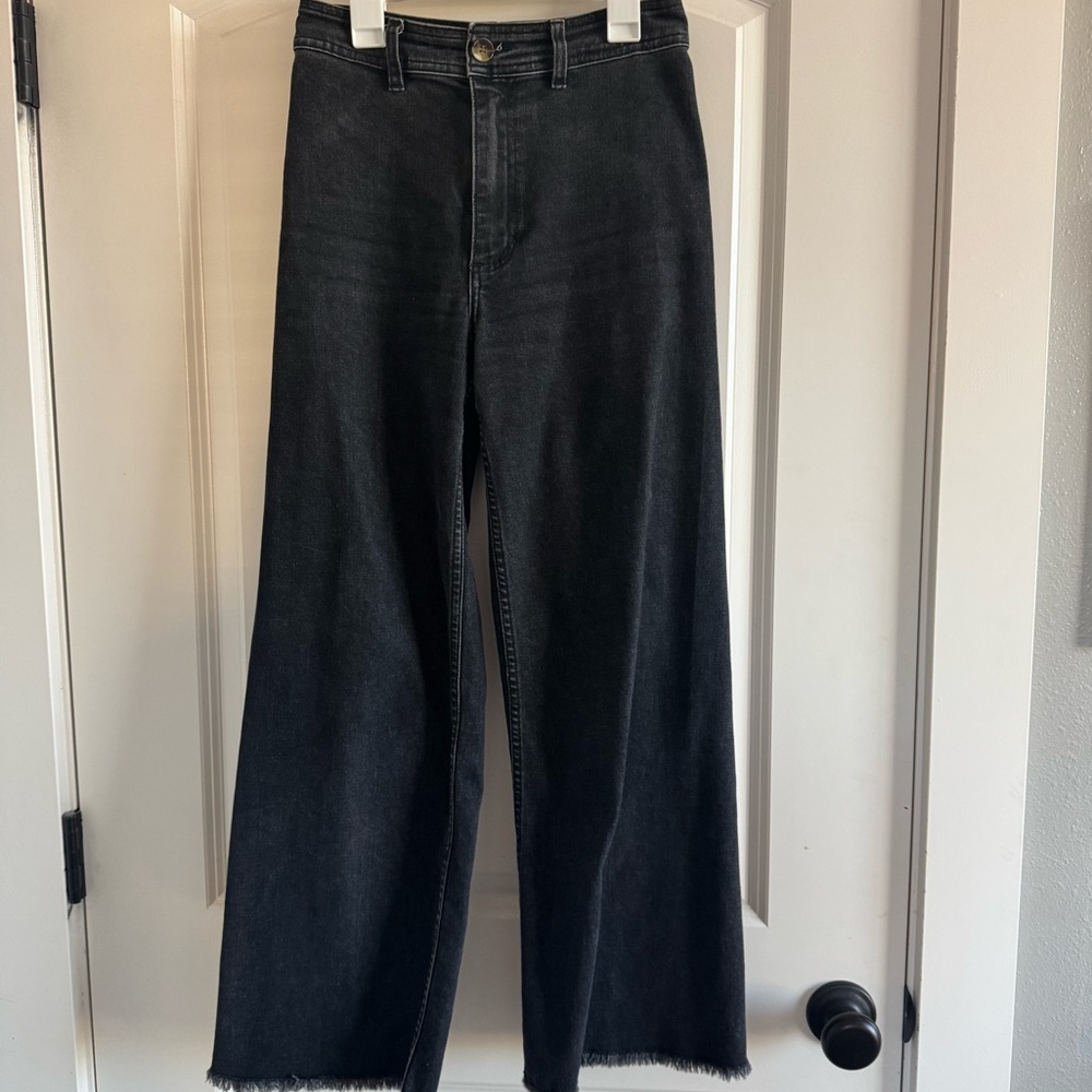 Billabong Black Flare Wide-Leg Jeans
